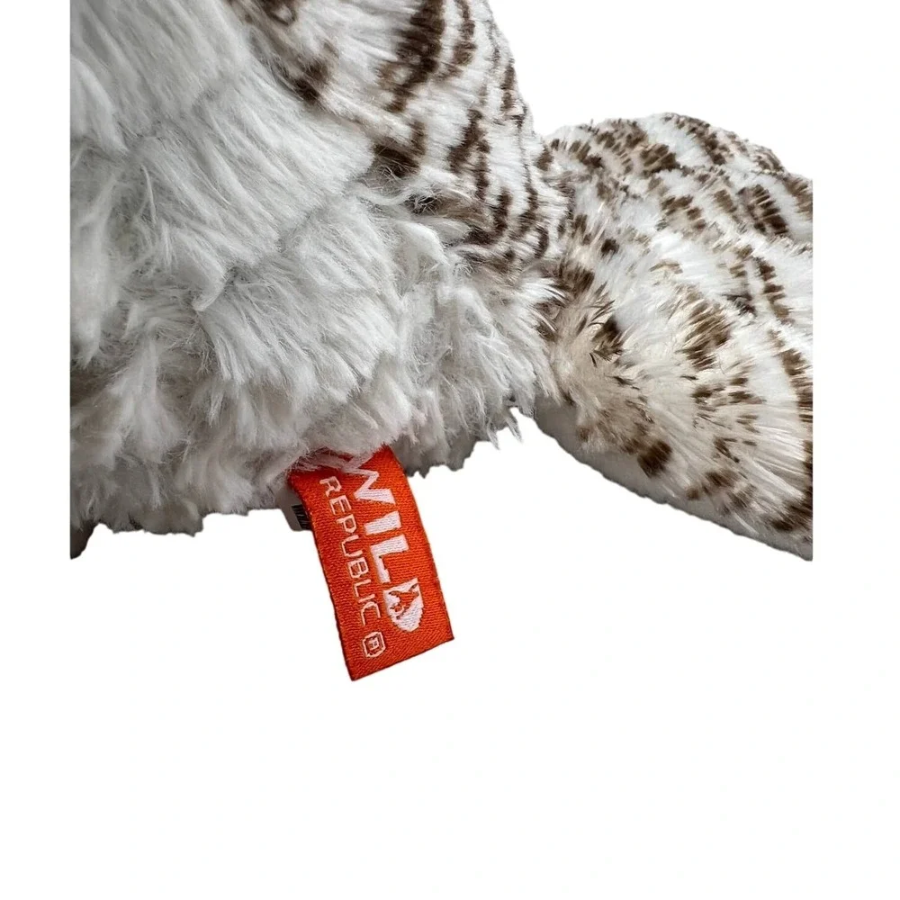 Wild Republic Snowy Owl Plush Stuffed Animal Realistic White Bird Toy